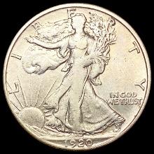 1920-S Walking Liberty Half Dollar LIGHTLY CIRCULATED