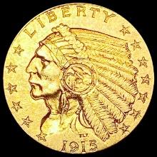 1915 $2.50 Gold Quarter Eagle CHOICE AU