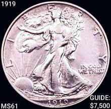 1919 Walking Liberty Half Dollar UNCIRCULATED