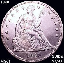 1840 Seated Liberty Dollar UNCIRCULATED