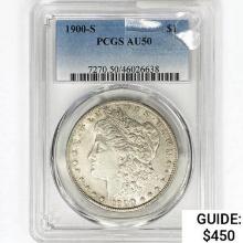 1900-S Morgan Silver Dollar PCGS AU50