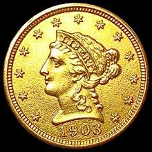 1903 $2.50 Gold Quarter Eagle CHOICE AU