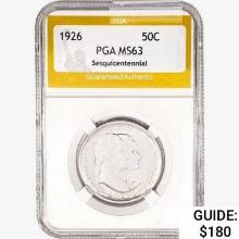 1926 Sesquincentennial Half Dollar PGA MS63