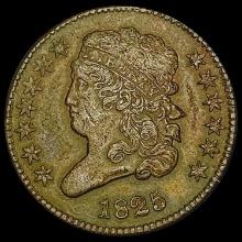 1825 Classic Head Half Cent CLOSELY UNCIRCULATED