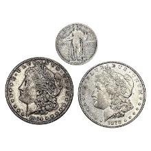 [3] 1878-1921 1 25C, 2 $1