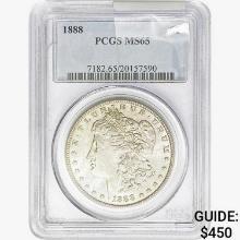 1888 Morgan Silver Dollar PCGS MS65