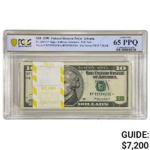 PACK OF (100) CONSECUTIVE 1999 $10 STAR FRN'S ATLANTA, GA PCGS BANKNOTE GEM UNCIRCULATED-65PPQ