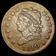 1810 / 09 Classic Head Large Cent NICELY CIRCULATED