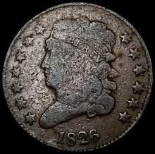 1826 Classic Head Half Cent NICELY CIRCULATED