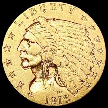 1915 $2.50 Gold Quarter Eagle CLOSELY UNCIRCULATED