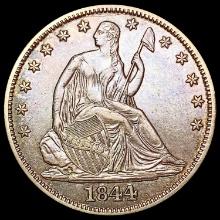 1844 Seated Liberty Half Dollar CLOSELY UNCIRCULATED