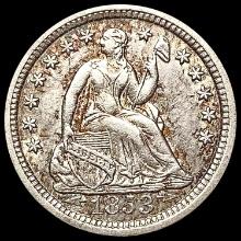 1853-O Seated Liberty Half Dime NEARLY UNCIRCULATED