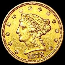 1878 $2.50 Gold Quarter Eagle CLOSELY UNCIRCULATED