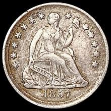 1857 Seated Liberty Half Dime NEARLY UNCIRCULATED