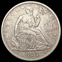 1857 Seated Liberty Half Dollar NEARLY UNCIRCULATED