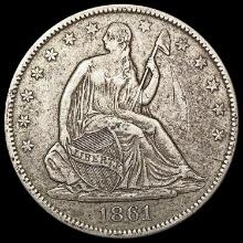 1861-O Seated Liberty Half Dollar NEARLY UNCIRCULATED