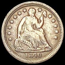 1840-O Seated Liberty Half Dime NEARLY UNCIRCULATED