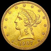 1907 $10 Gold Eagle UNCIRCULATED