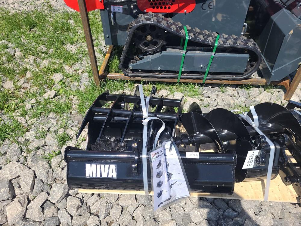Miva 9pc Mini Excavator Auger Attachment Set
