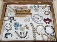 Great Collection of Vintage Costume Jewelry incl. Signed