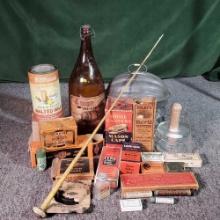 Antique General Store Packages and Boxes, Jars and More