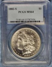 PCGS MS64 1882-S Morgan Silver Dollar