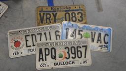 car plates, mixed lot of various united states car plates