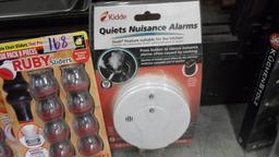 household items, chair sliders and smoke alarm with easy silence button for use in kitchen in the bo