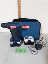 Ryobi 12V Drill with 2 batteries, charger, bag