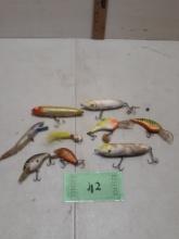 Vintage Wooden Fishing Lures
