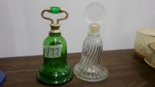 avon, two bell bottles