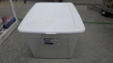 storage tub, sterilite brand with lid 58qt