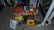 shop lot, includes lots of nails and screws, electrical items and soldering gun