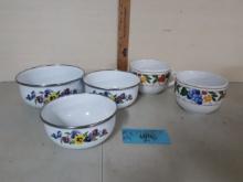Porcelain Enamel Mixing Bowls, Ceramic soul bowls
