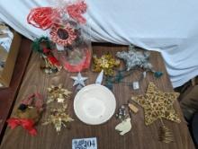 Tree Toppers,Ornaments, Candle Holders, etc
