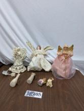 Angel Lot, Tree Toppers, Ornaments