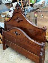 Antique Full Size Bed Frame- Beautiful Wood