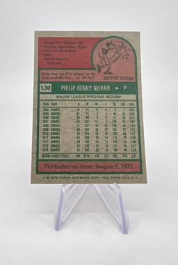 1975 Topps Phil Niekro #130 Baseball Card