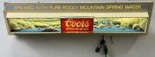 Coors 3D Rocky Mountain Spring Water Lighted Sign