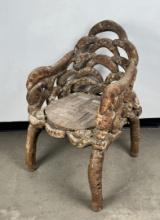 Antique Chinese Tree Root Dragon Chair