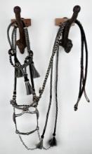 Prison Made Horsehair Headstall and Reins