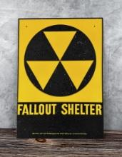US Department of Defense Fallout Shelter Sign
