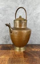Hammered Copper and Brass Jug Kettle
