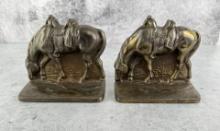 Cast Iron Lone Horse Bookends