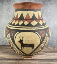 Museum Quality Zia Pueblo Olla Indian Pot