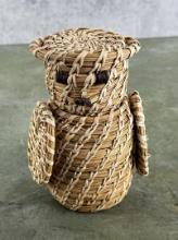 Papago Native American Indian Owl Basket