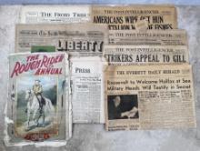 Collection of Antique Newspapers