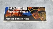 WW2 Carelessness Prevention Forest Fire Sign