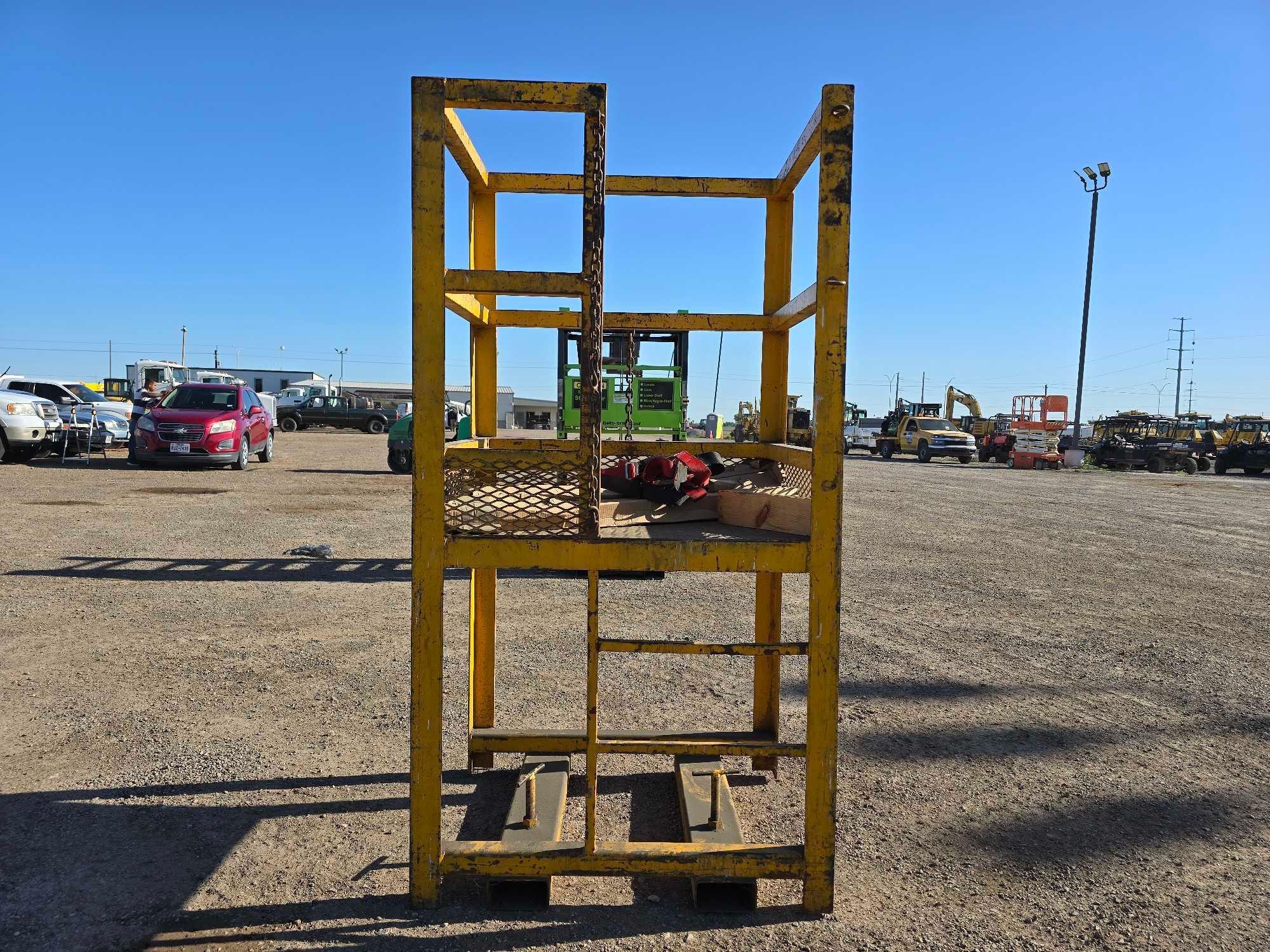 Raised Forklift Safety Man Cage