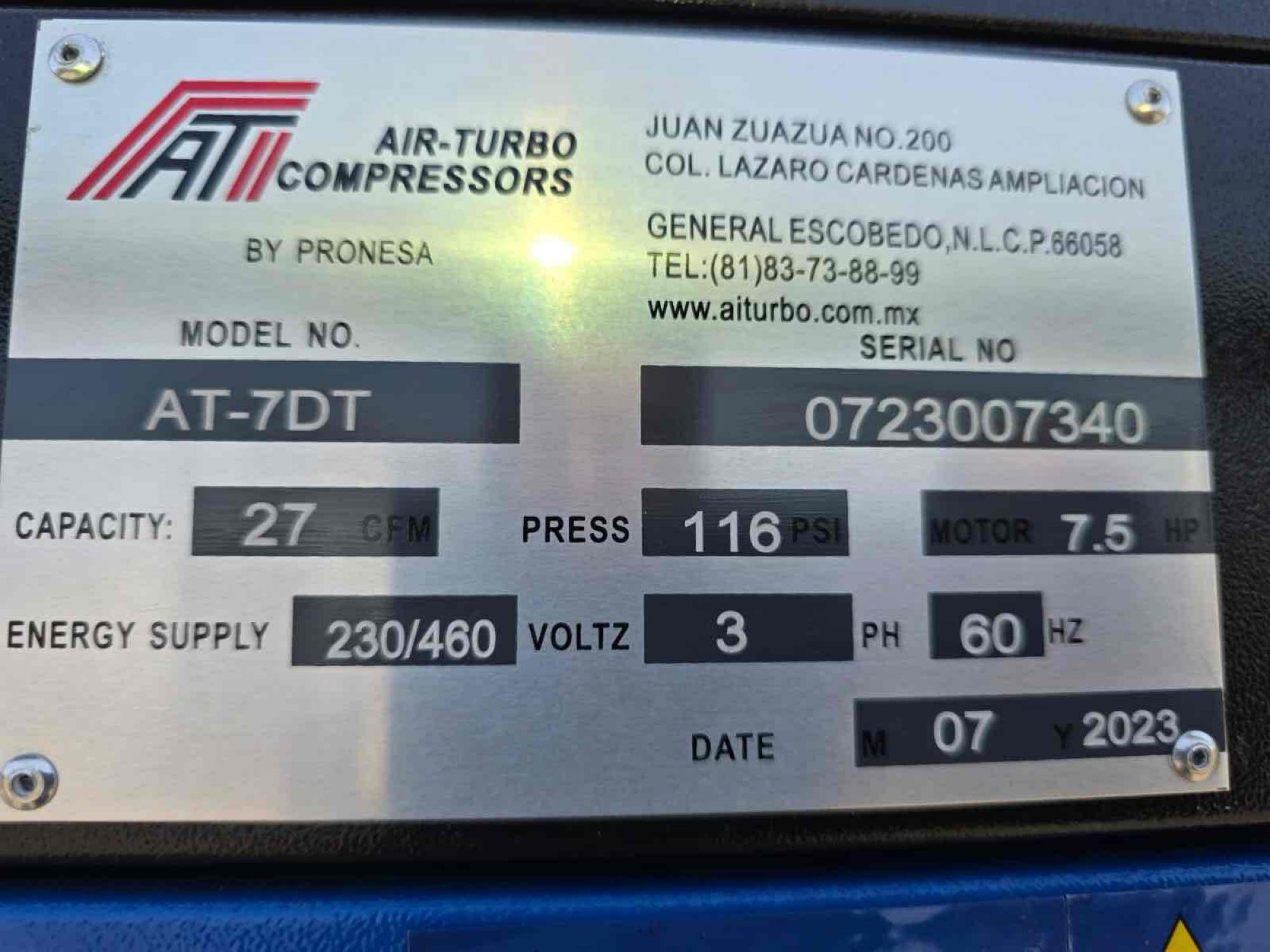 NEW/UNUSED 2023 AT-7DT Air Turbo Compressors Screw Air Compressor